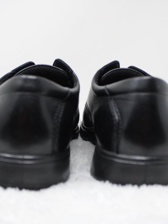 ECCO Golf Shoes Mens 8.5 EU 42 Black Leather Oxford Spiked Lace Up Athletic main image 4